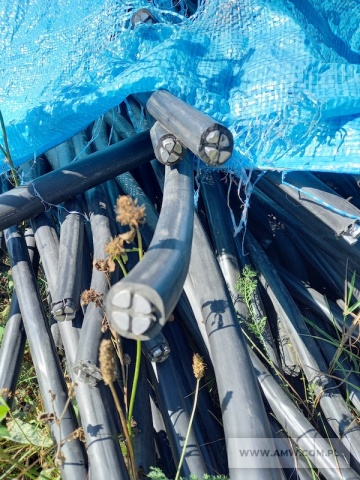 Zużyte kable inne niż wymienione w 17 04 10 (w większości kable aluminiowe z demontażu linii niskiego napięcia) (kod odpadu 17 04 11) 